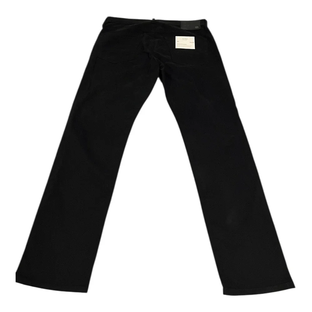 NWT‎ AG Jeans Tellis Modern Slim Sueded Stretch Sateen Black Pants Mens 32x32